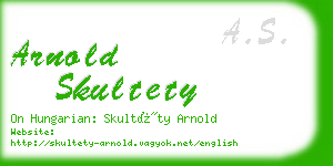 arnold skultety business card